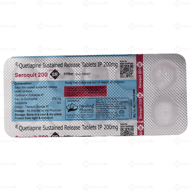 Seroquit 200mg Tablet SR 10s