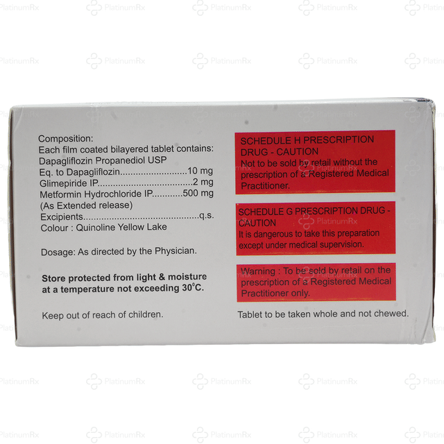 Dapaking GM 2/10/500MG XR Tablet 10s