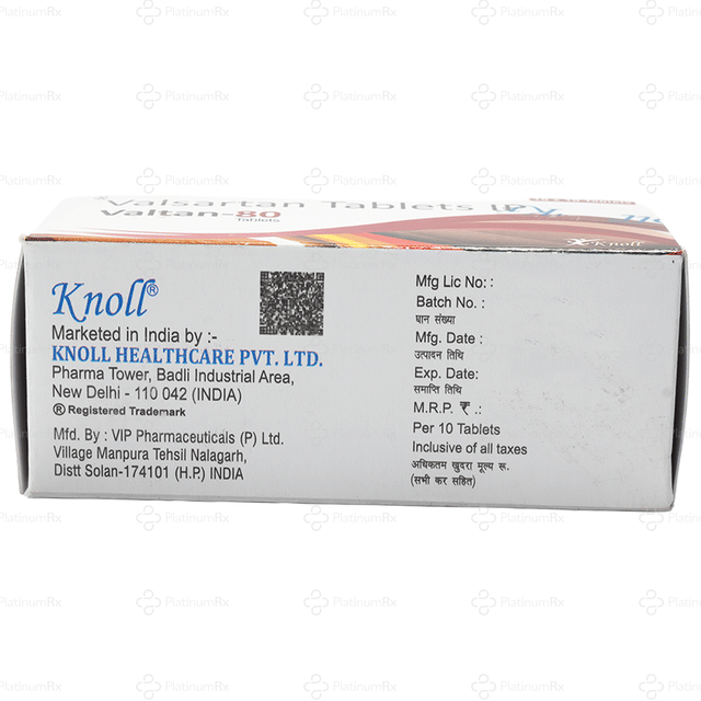 Valtan 80mg Tablet 10s