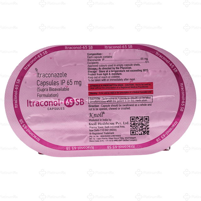 Itraconol SB 65mg Capsule 10s