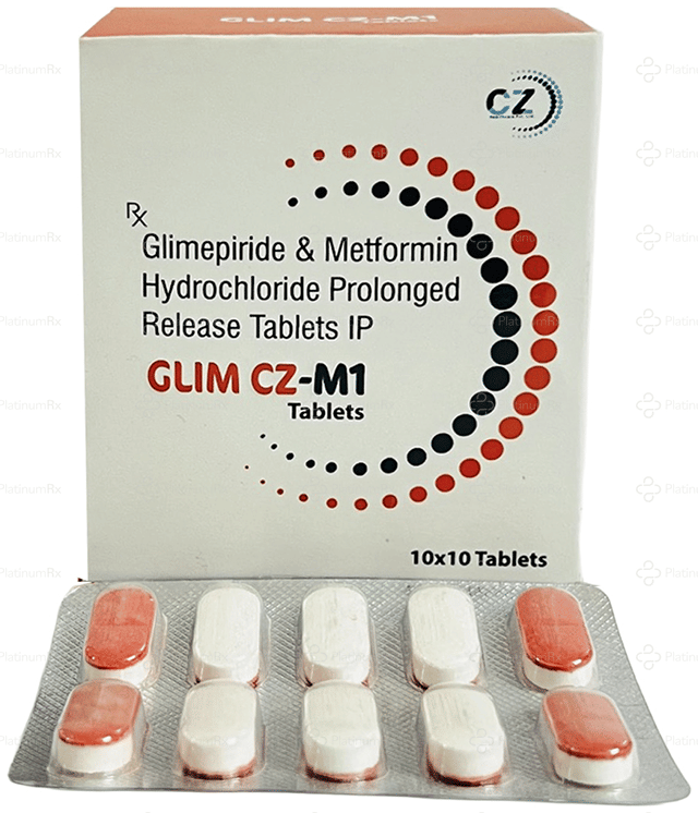 Glim CZ M 1/500mg Tablet PR 10s