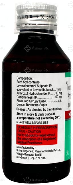 Kofclear LS 30/50/1mg Cough Syrup 100ml