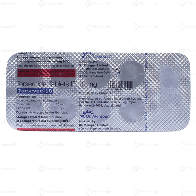 Torsevue 10mg Tablet 10s