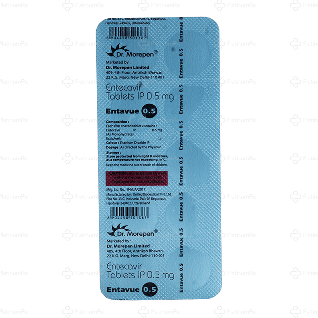 Entavue 0.5mg Tablet 10s