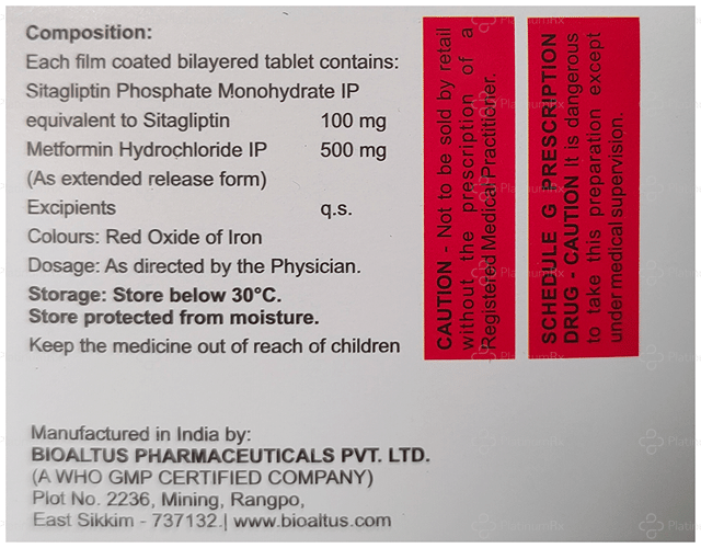 Krezsita M 500/100mg Tablet ER 10s