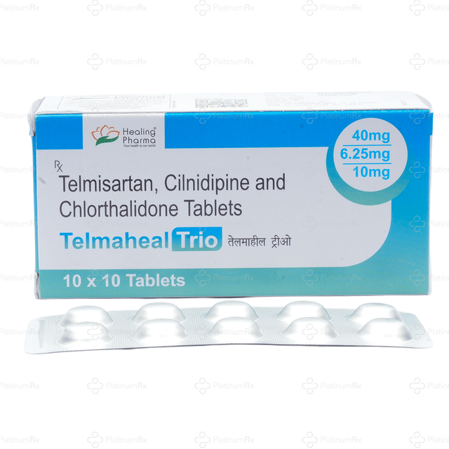 Telmaheal Trio 40/10/6.25 Tablet 10s