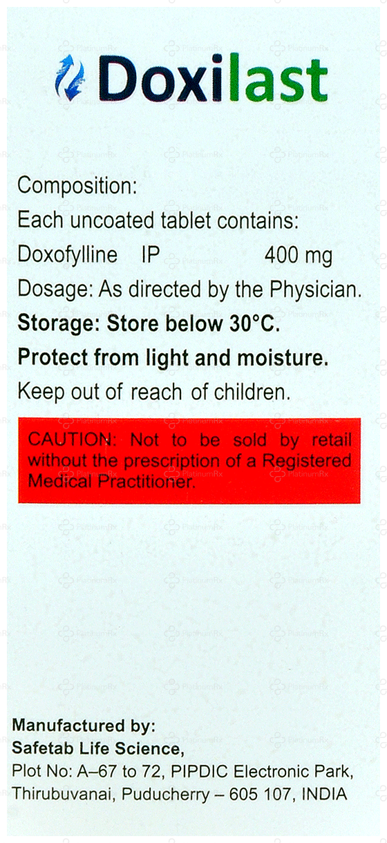 Doxilast 400mg Tablet 10s