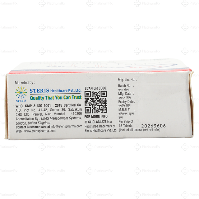 Gliclaglaze M 40/500mg Tablet 15s