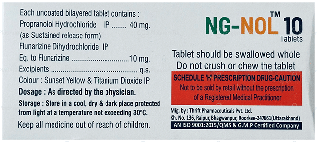 NG Nol 10/40mg Tablet SR 10s