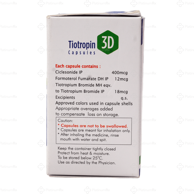 Tiotropin 3D 400/12/18mcg Rotacap 15s