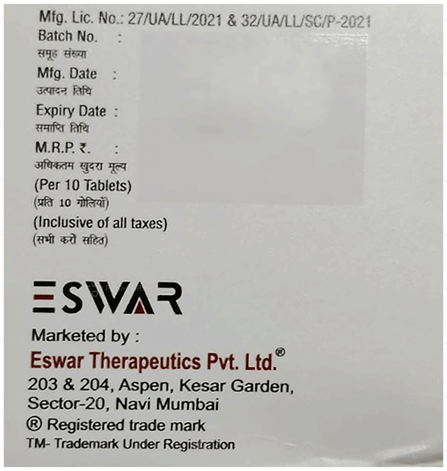 Sitarite M OD 1000/100mg Tablet PR 10s