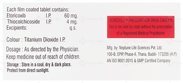 Xetomed 60/4mg Tablet MR 10s