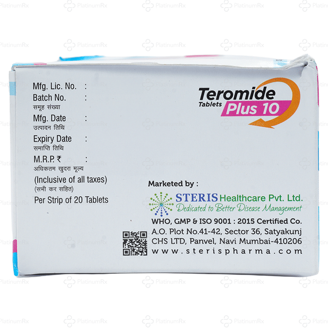 Teromide Plus 10/50mg Tablet 20s