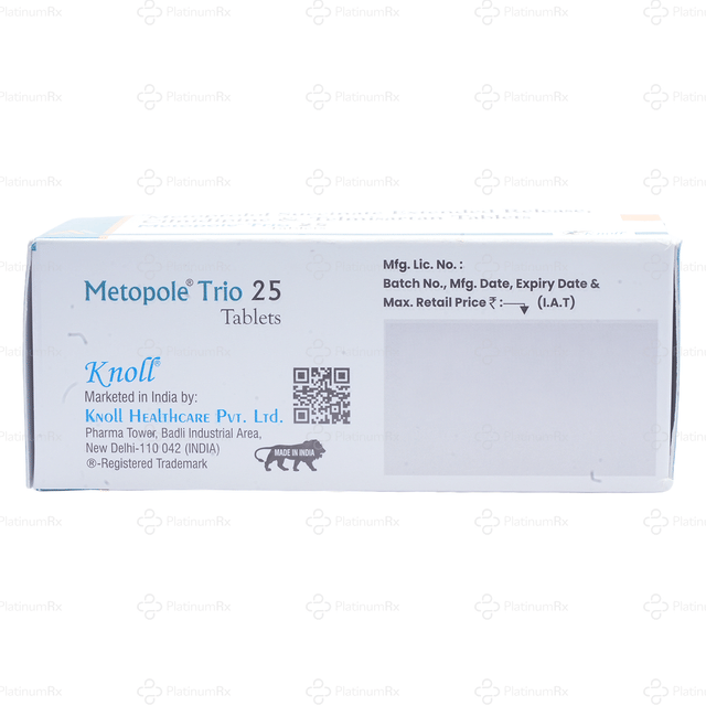 Metopole Trio 10/25/40mg Tablet ER 10s