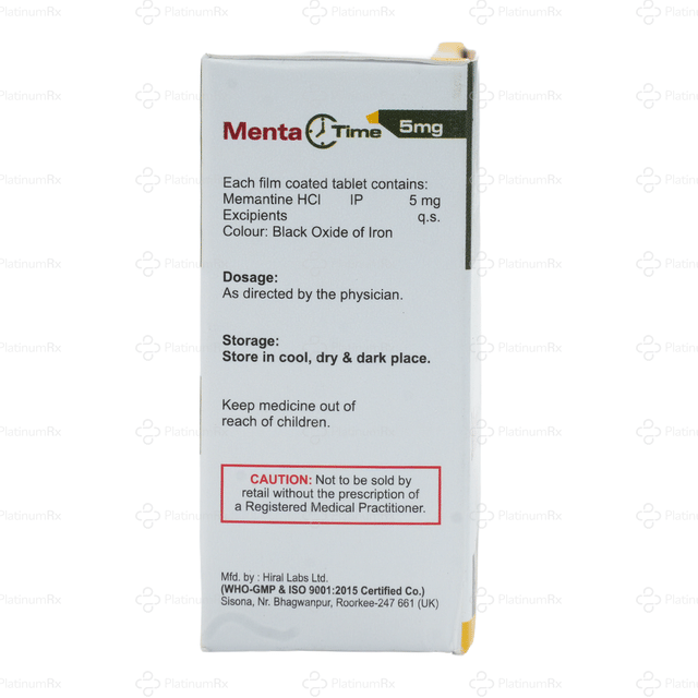 Mentatime 5mg Tablet 10s