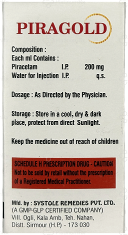 Piragold 200mg Injection 60ml