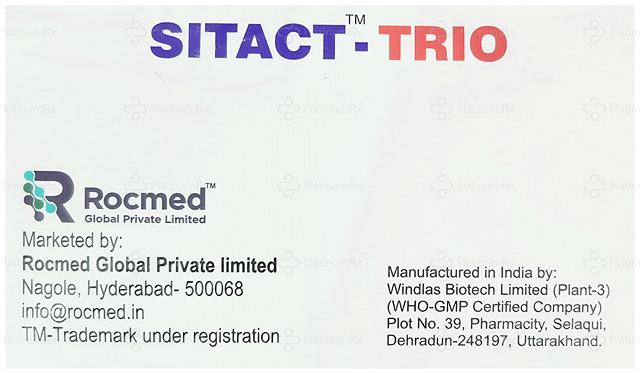 Sitact Trio 10/500/100mg Tablet ER 10s