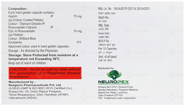 Colro AS 75/10mg Capsule 10s