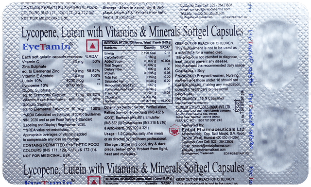 Eyetamin Capsule 10s