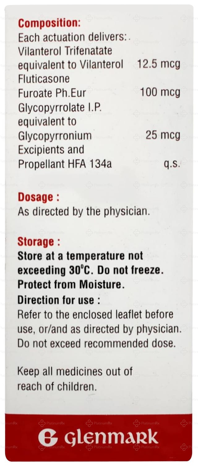 Vilor FG 100mcg Inhaler 120MDI