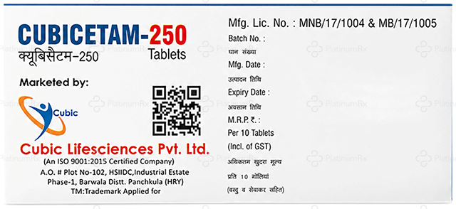 Cubicetam 250mg Tablet 10s