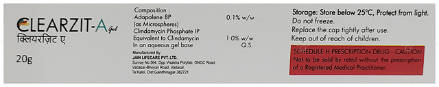 Clearzit A 0.1/1% Gel 20gm