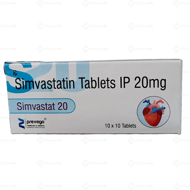 Simvastat 20mg Tablet 10s