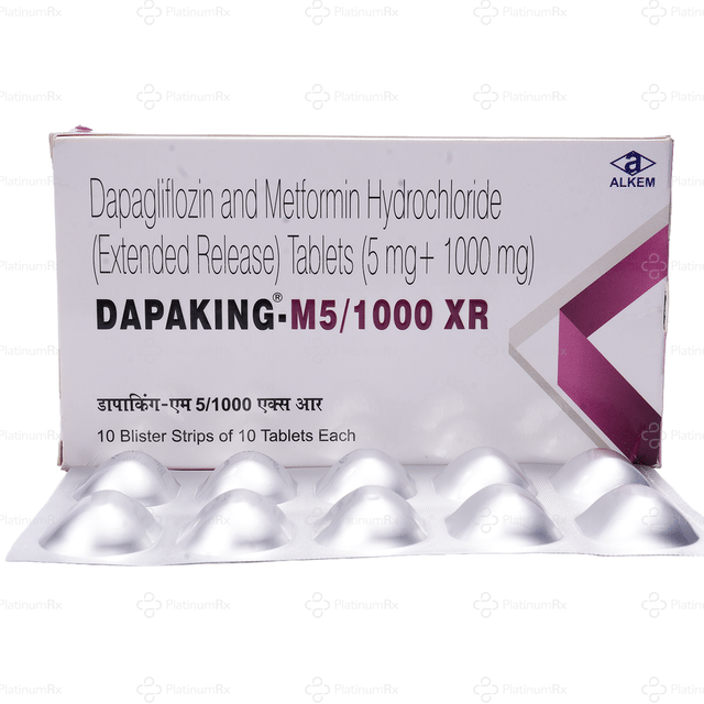 Dapaking M 5/1000mg XR Tablet ER 10s