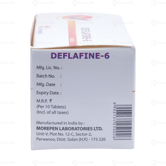 Deflafine 6mg Tablet 10s
