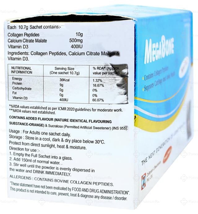 Megabone Flavour Orange Granules 10.7gm
