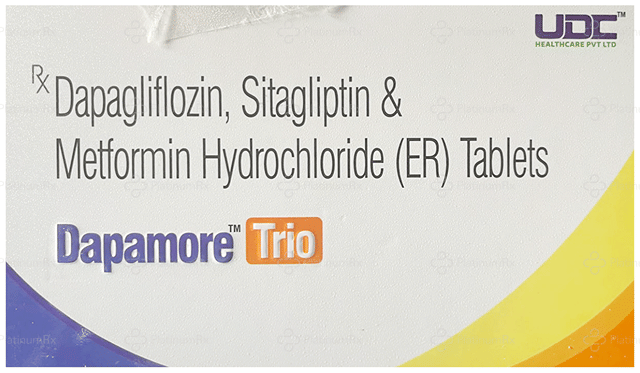Dapamore Trio 10/500/100mg Tablet ER 10s