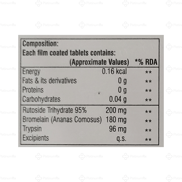 Rutozyme 180/200/96mg Tablet 10s