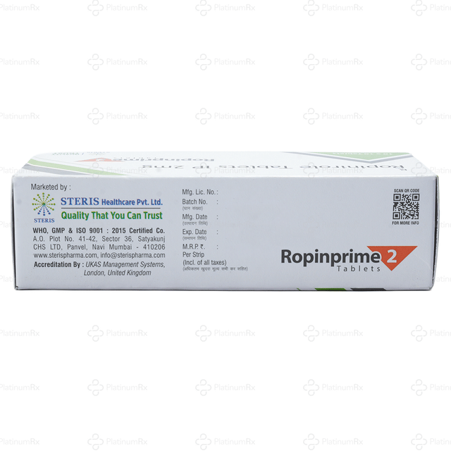Ropinprime 2mg Tablet 10s