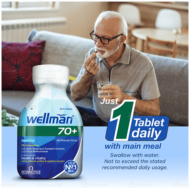 Wellman 70+ Gluten Free Tablet 60s