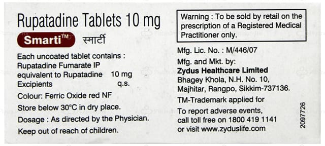 Smarti 10mg Tablet 10s