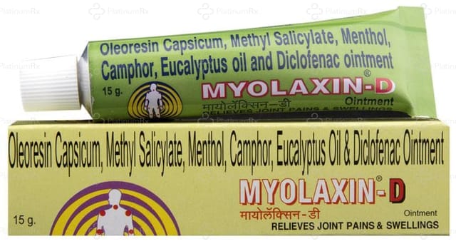 Myolaxin D Ointment 15gm