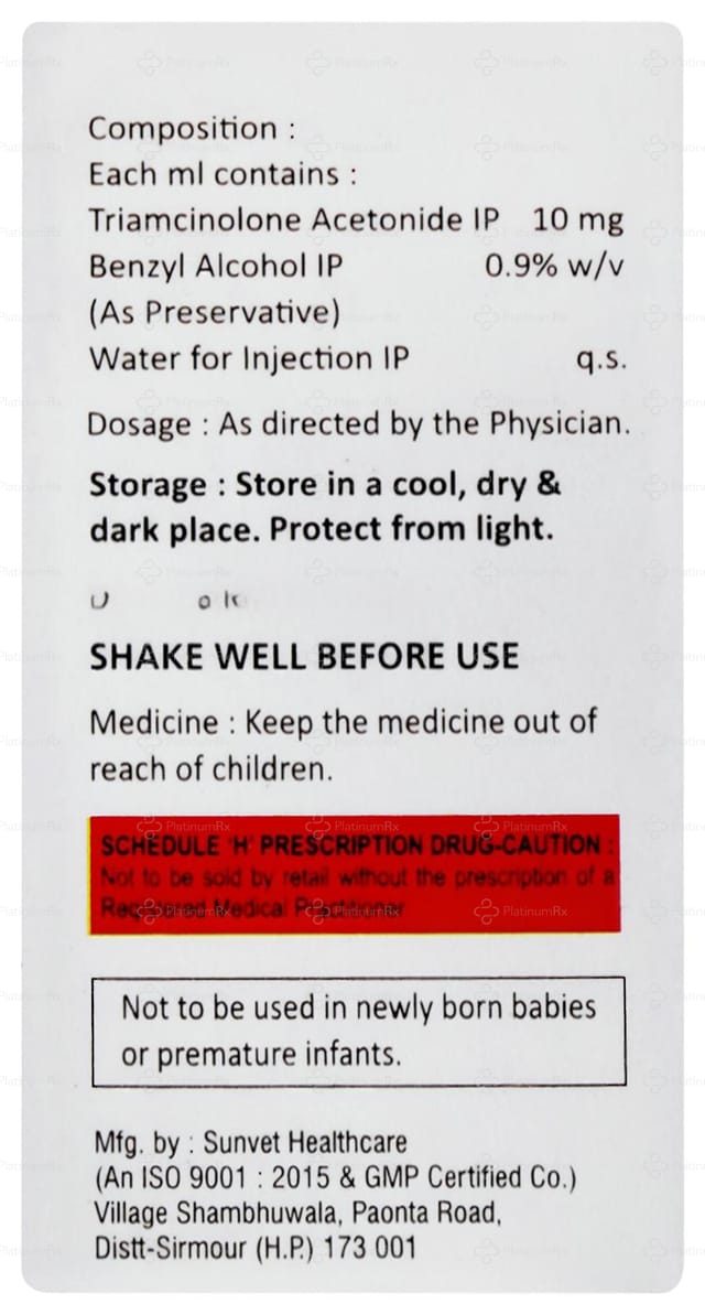 Tamcort 10mg Injection 1ml