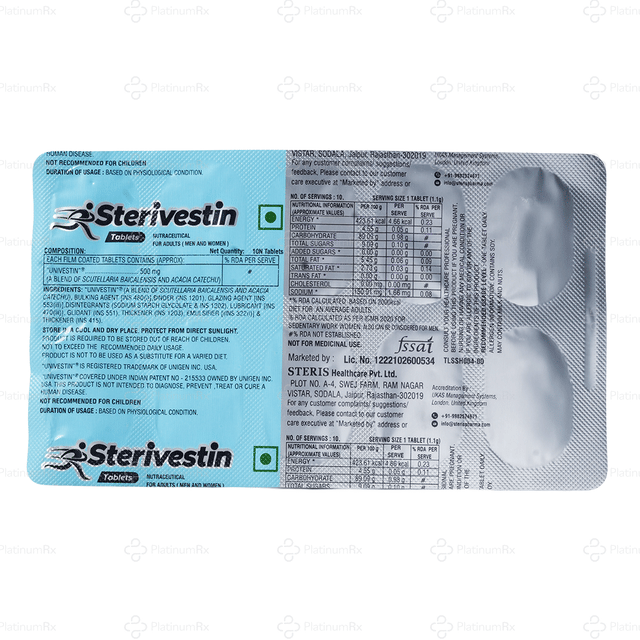 Sterivestin 500mg Tablet 10s