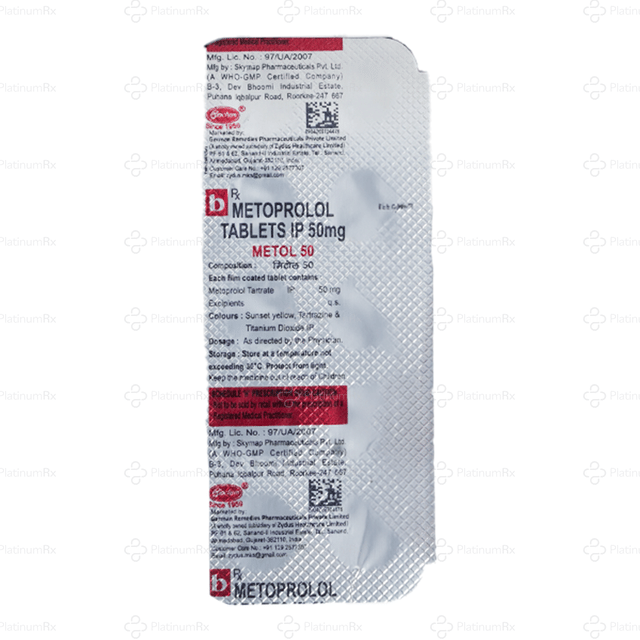 Metol 50mg Tablet 10s