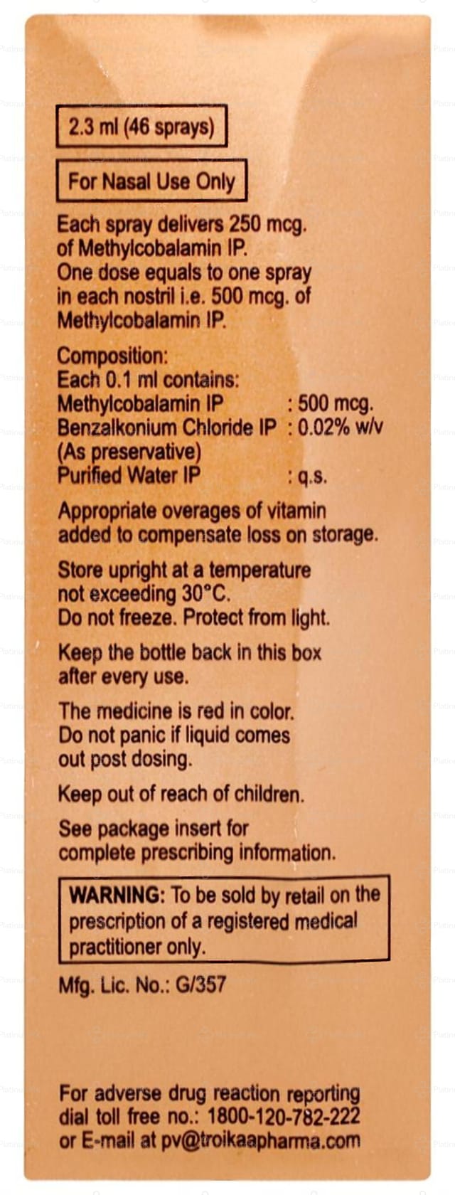 Naso B12 Nasal Spray 1s