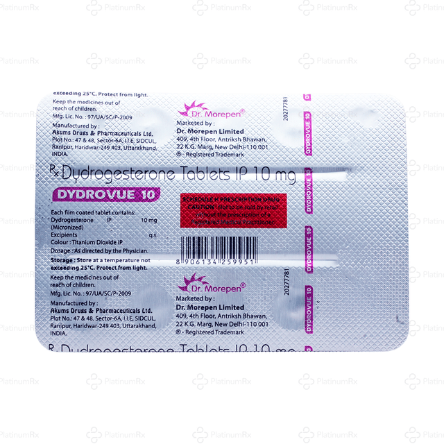 Dydrovue 10mg Tablet 10s