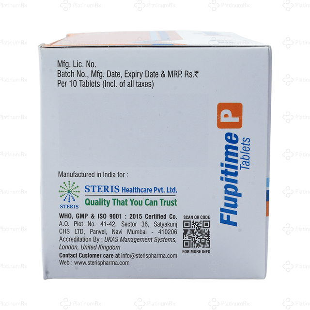 Flupitime P 100/325mg Tablet 10s