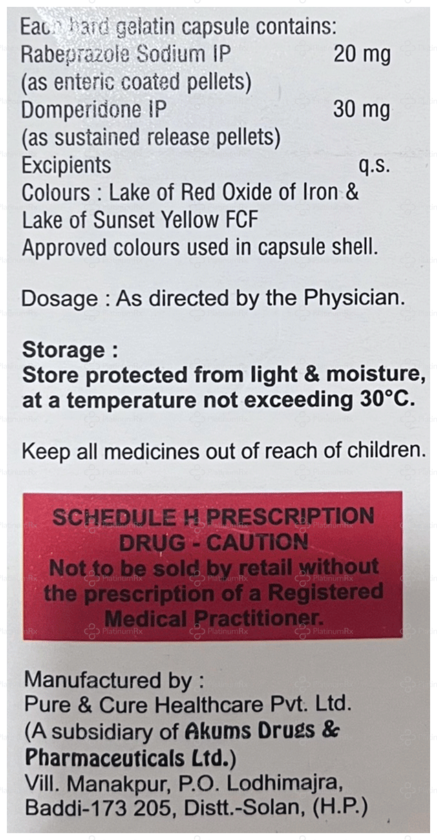 Domzet RD 30/20mg Capsule SR 10s
