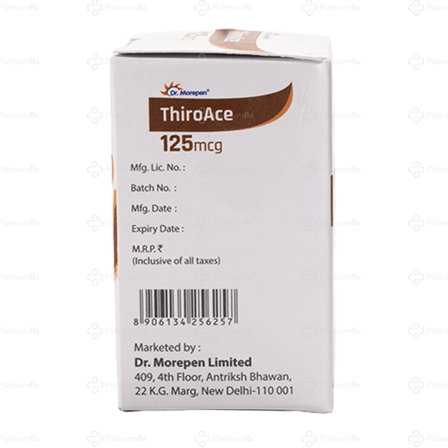 Thiroace 125mcg Tablet 100s