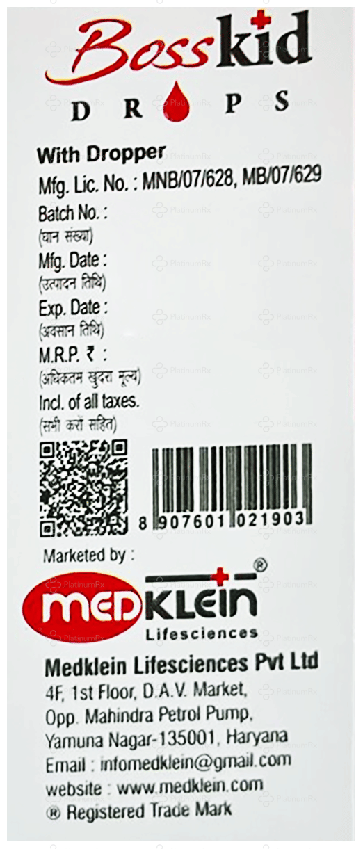 Bosskid Oral Drop 15ml
