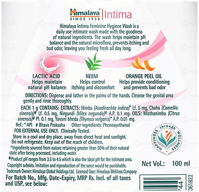 Intima Wash Liquid 100ml