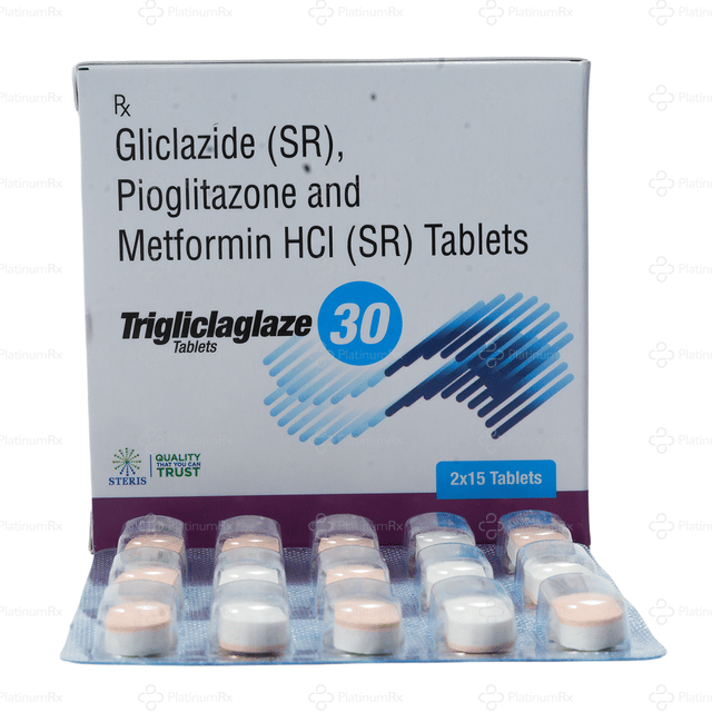 Trigliclaglaze 30/15/500mg Tablet 15s