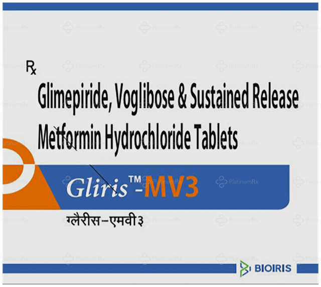 Gliris MV 3/500/0.3mg Tablet SR 15s