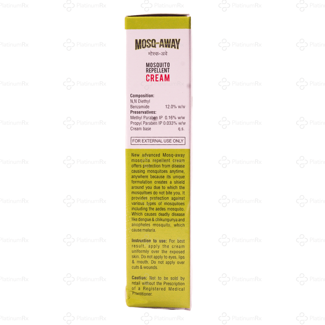 Mosq Away Mosquito Repellent 12% Cream 50gm