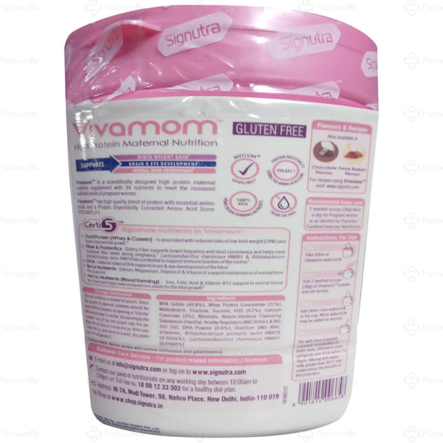 Vivamom High Protein Maternal Nutrition Vanilla Flavour Powder 250gm